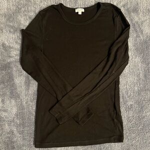 Splendid Jet Black Crew Neck Top